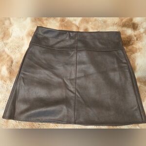 Max Studio Faux Leather Mini Skirt